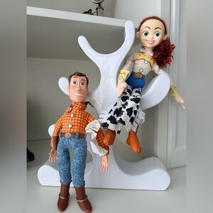 vintage DISNEY PIXAR Woody & Jessie Plush Dolls Bundle X 2 Talking Woody Toys